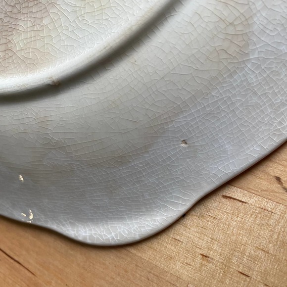 Vintage Cronin China Co Royal Rajah round handled serving dish 22K gold gilded - Picture 9 of 11